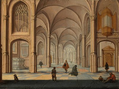Jan van der Vucht - Kerkinterieur - 1945 (OK) - Museum Boijmans Van Beuningen