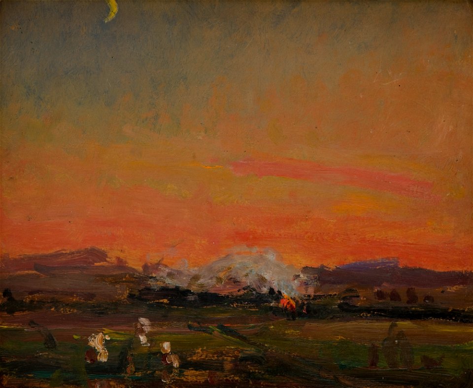 Jan Stanisławski - In the Field (Sunset in the Ukraine) - MNK II-b-3258 - National Museum Kraków