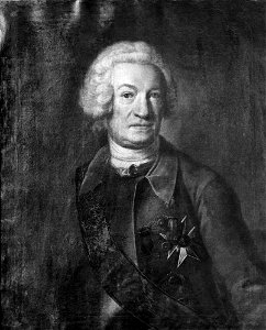Johan Henrik Scheffel - Georg Reinhold von Köhler (1687-1758), baron, general lieutenant, married to Maria Kristina Cronhjelm of Flosta - NMGrh 2065 - Nationalmuseum