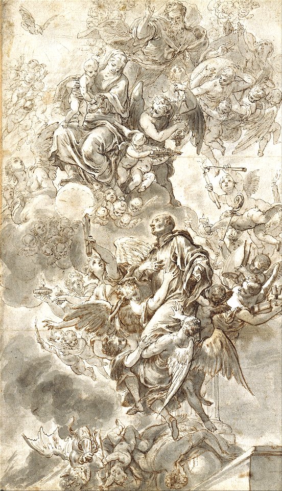 Johann Andreas Wolff - The Apotheosis of Saint Benedict - Google Art Project