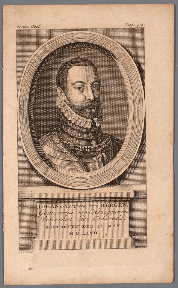 Johan van Bergen (1528-1567), objectnr A 16841