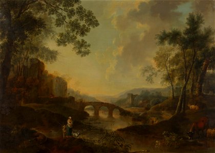Johan Jacob Schalch (1723-89) - Landscape with Figures - RCIN 405204 - Royal Collection