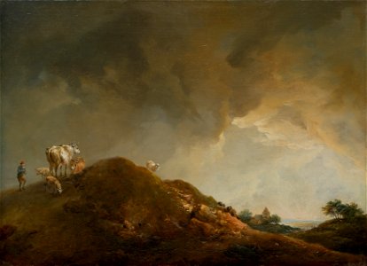 Johann Christian Brand - Hügellandschaft mit Kühen und Schafen - 4103 - Kunsthistorisches Museum