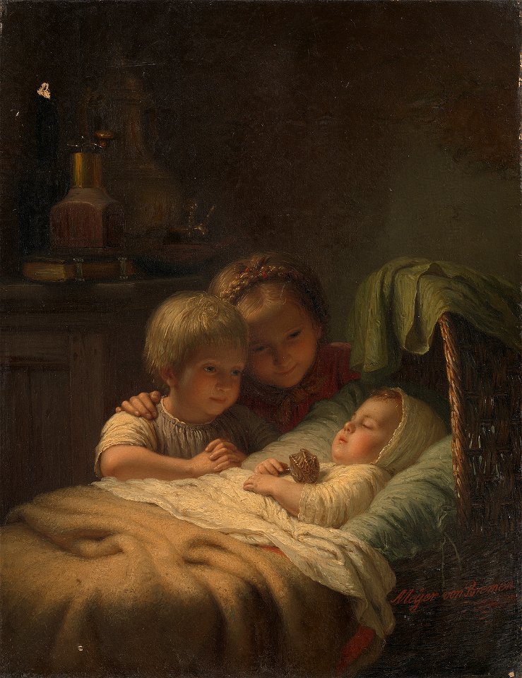 Johann Georg Meyer - Het jongste broertje - SA 256 - Amsterdam Museum