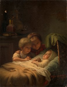 Johann Georg Meyer - Het jongste broertje - SA 256 - Amsterdam Museum