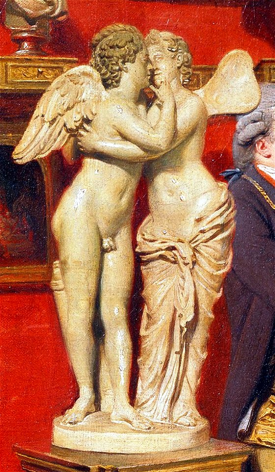 Johan Zoffany - Tribuna of the Uffizi - sculture 31 amore e psiche