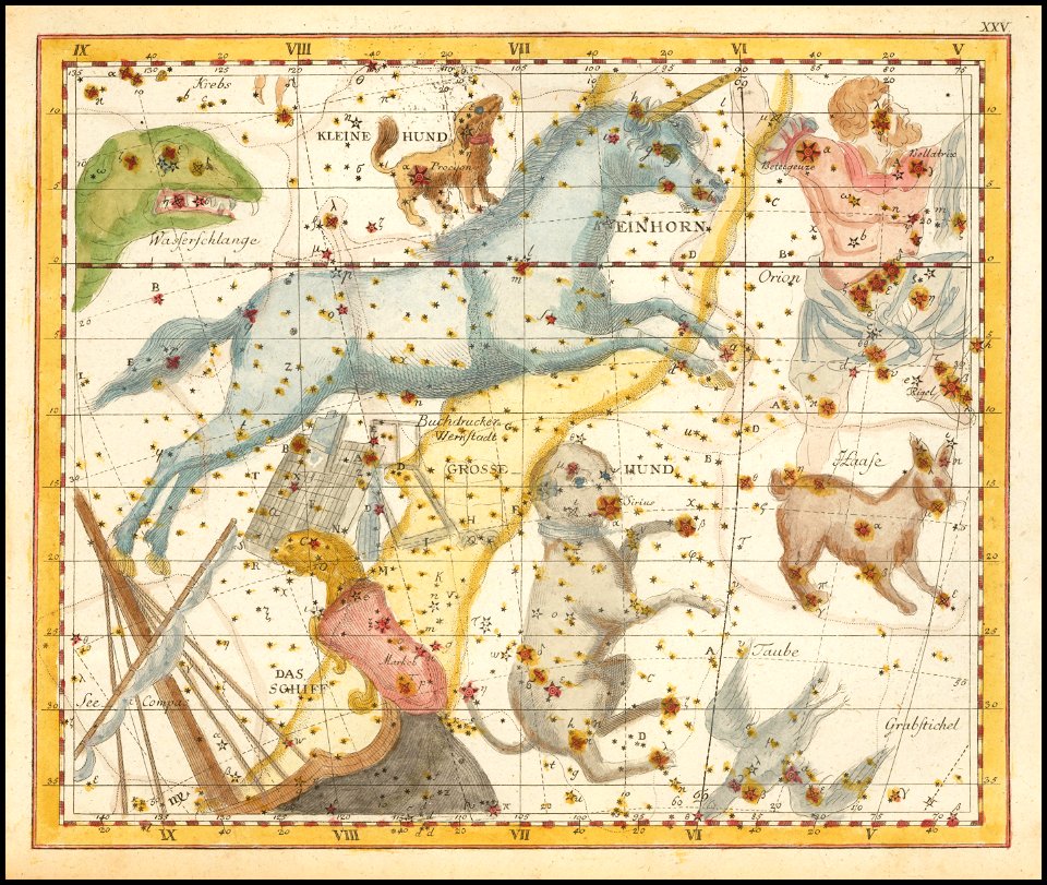 Johann Elert Bode - Einhorn, Grosser und Kleiner Hund