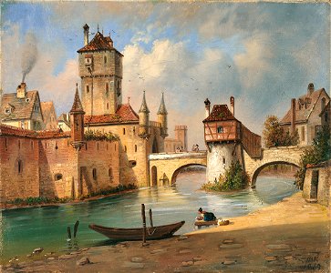 Johann Baptist Kreitmayer Stadtansicht 1863