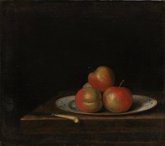Johan Hörner - Still Life with Apples on an 'East Indian' Plate - KMS4612 - Statens Museum for Kunst