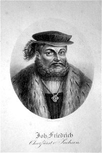 Johann Friedrich der Großmütige von Sachsen Litho