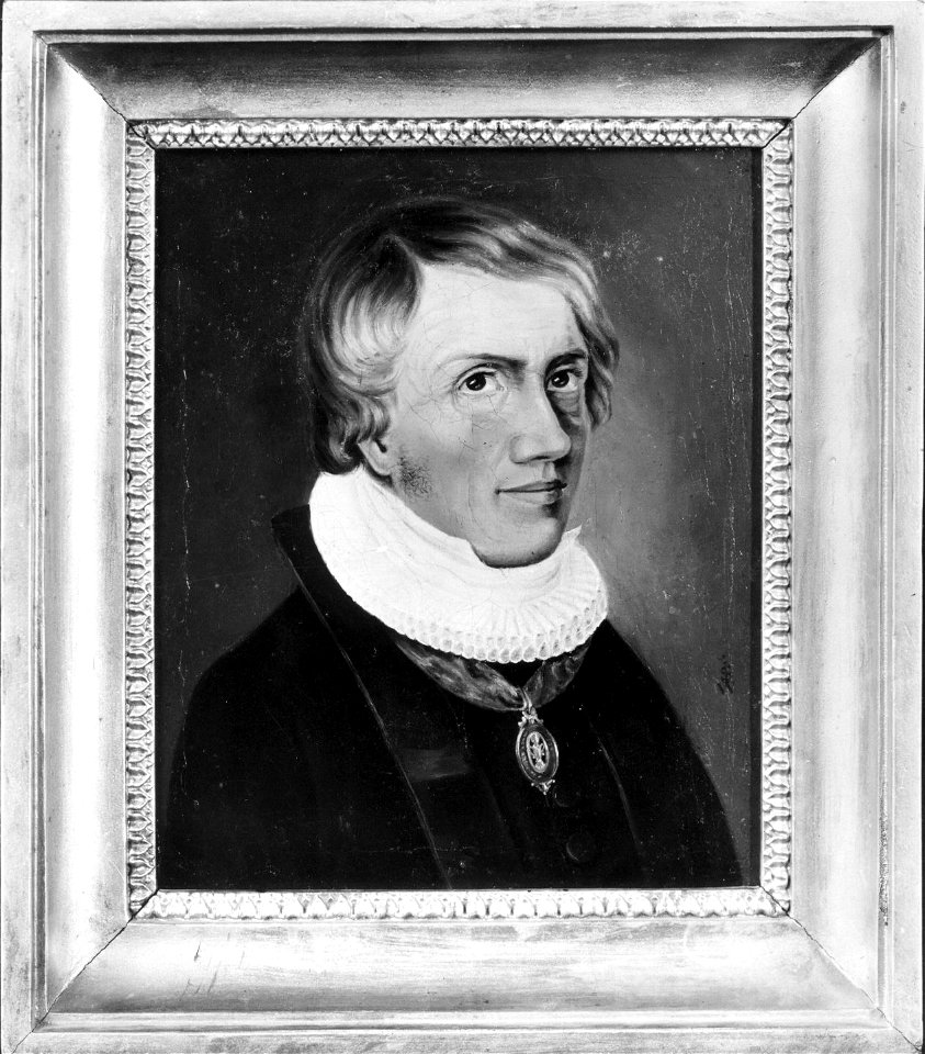 Johan Sebastian Welhaven - Johan Ernst Welhaven - Norsk portrettarkiv - Riksantikvaren - W000091