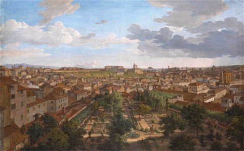 Johann Christian Reinhart - Blick von der Villa Malta in Rom nach Süden - WAF 811 - Bavarian State Painting Collections