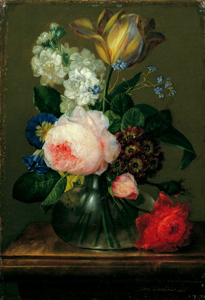 Johann Baptist Drechsler - Kleines Blumenstillleben - 5111 - Österreichische Galerie Belvedere
