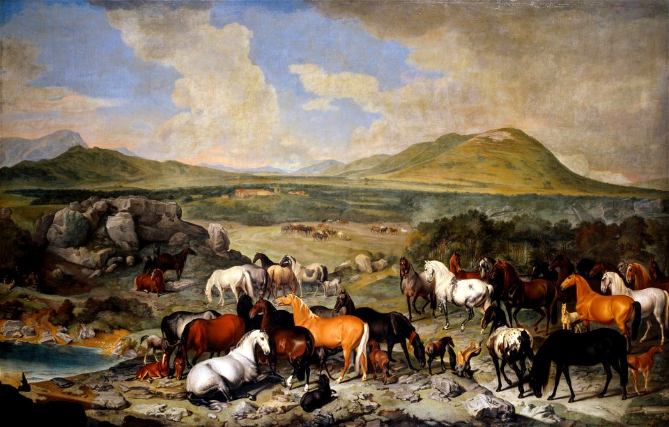 Johann Georg de Hamilton - Kaiserliches Gestüt zu Lipizza am Karst - GG 391 - Kunsthistorisches Museum