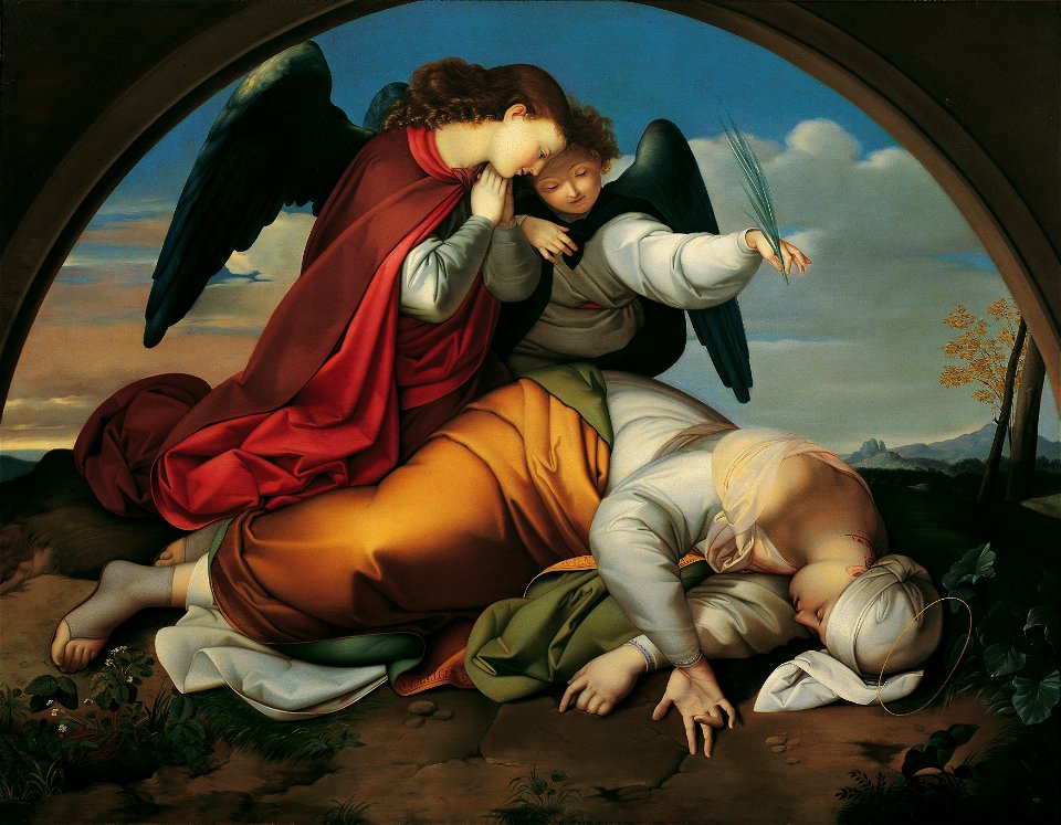 Johann Evangelist Scheffer von Leonhardshoff - Die tote heilige Caecilia (Wiener Fassung) - 5327 - Österreichische Galerie Belvedere
