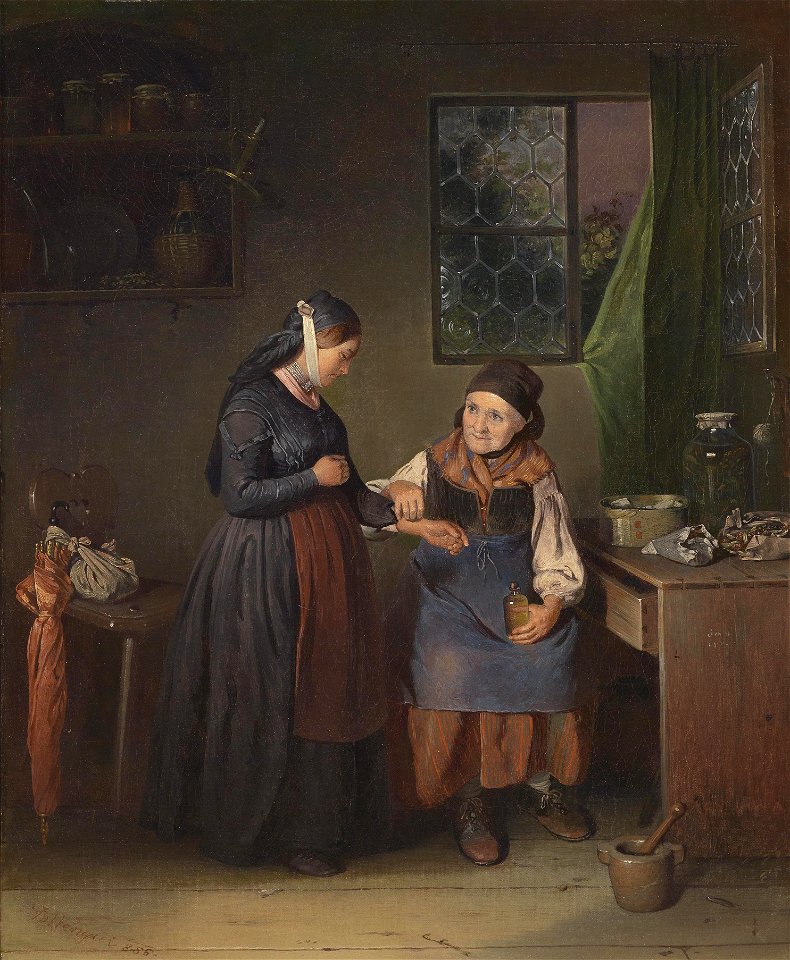 Johann Baptist Wengler Beim Kräuterweiblein 1886