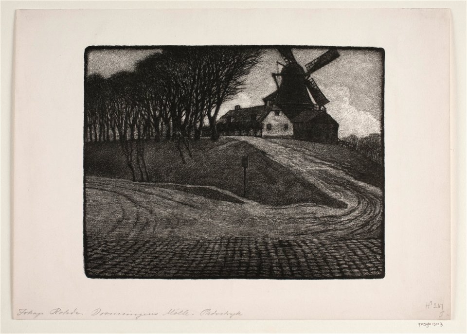 Johan Rohde - Dronningens mølle - kksgb13013