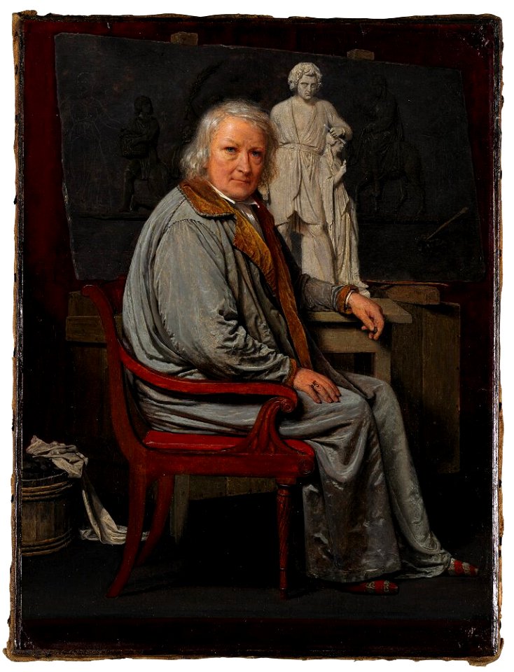 Johan Wilhelm Gertner - Bertel Thorvaldsen in his Studio - NM 7508 - Nationalmuseum