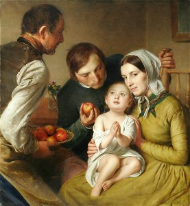 Johann Baptist Reiter - Das Bittenlernen (Familie Reiter) - 4227 - Österreichische Galerie Belvedere