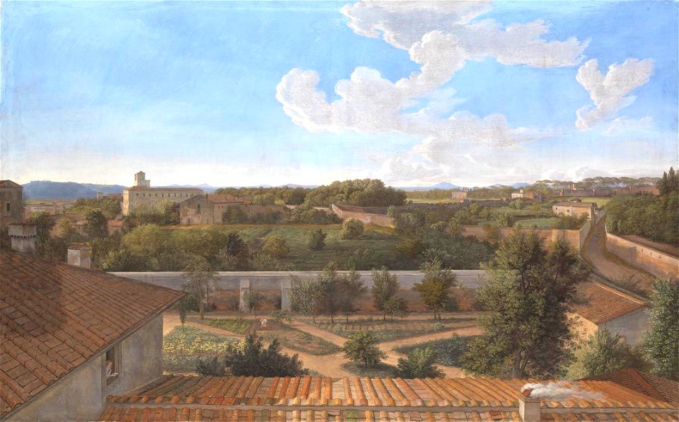 Johann Christian Reinhart - Blick von der Villa Malta in Rom nach Norden - WAF 814 - Bavarian State Painting Collections