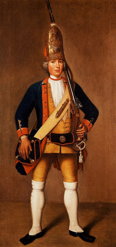 Johann Christof Merk (active 1695-1730) - Prussian Riesengrenadier - RCIN 400740 - Royal Collection