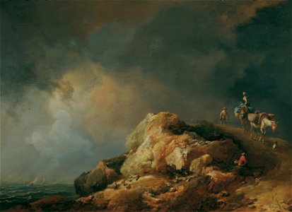 Johann Christian Brand - Küstenlandschaft mit Saumtieren - 4081 - Kunsthistorisches Museum
