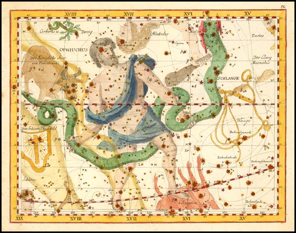 Johann Elert Bode - Ophiuchus and Serpent