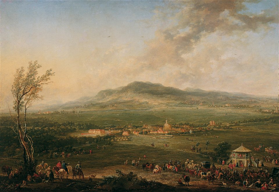 Johann Christian Brand - Laxenburg vom Lusthaus auf der Hanawiese gegen Mödling - 2577 - Österreichische Galerie Belvedere