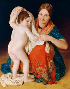 Johann Baptist Reiter - Das frische Hemd - 5579 - Österreichische Galerie Belvedere