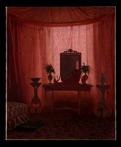 Johan Vilhelm Gertner - A Bedroom in Bernstorff Palace near Copenhagen - 2018.289.3 - Metropolitan Museum of Art