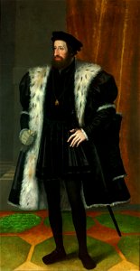 Johann Bocksberger d. Ä., , Kunsthistorisches Museum Wien, Kunstkammer Wien - Kaiser Ferdinand I. (1503-1564), Bildnis in ganzer Figur - GG 4386 - Kunsthistorisches Museum