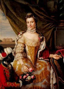 Johann Georg Ziesenis (1716-76) - Queen Charlotte (1744-1818) when Princess Sophie Charlotte of Mecklenburg-Strelitz - RCIN 403562 - Royal Collection. Free illustration for personal and commercial use.