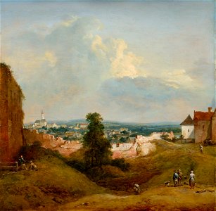 Johann Christian Brand - Aussicht von der Albrechtsburg in Klosterneuburg - 4124 - Kunsthistorisches Museum