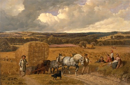 John Frederick Herring - The Harvest - Google Art Project. Free illustration for personal and commercial use.