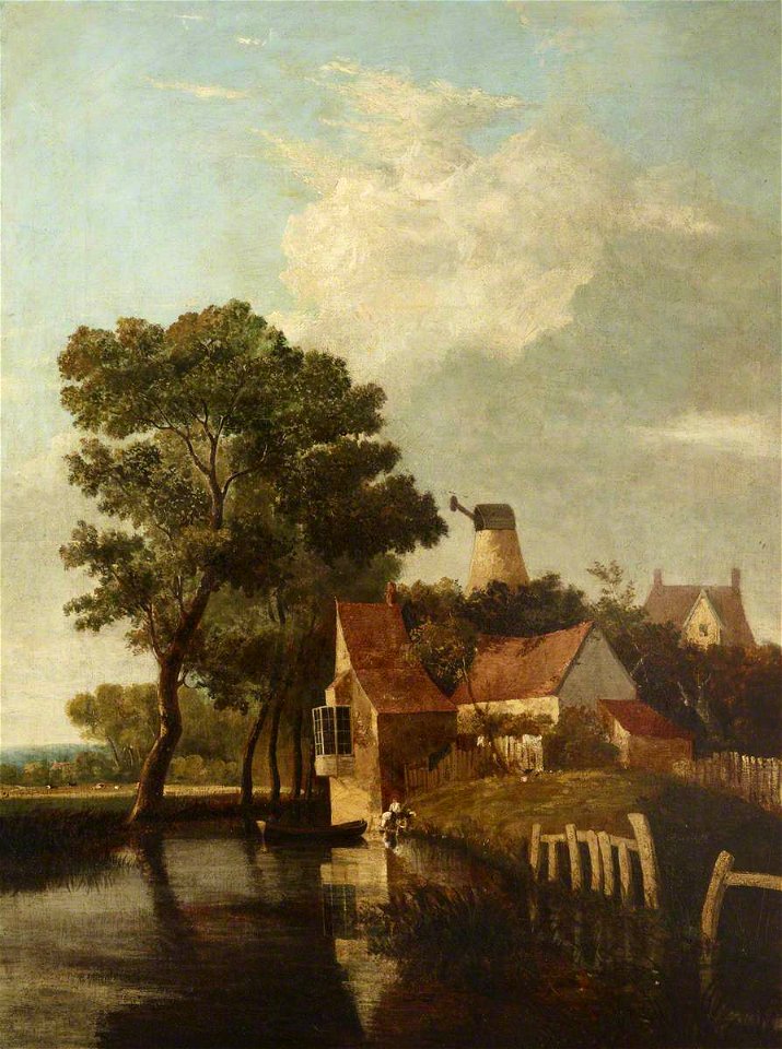 John Crome (1768-1821) (attributed to) - The New Mills on the River Wensum, near Norwich - 515774 - National Trust