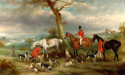 John Ferneley - Thomas Wilkinson, M.F.H., with the Hurworth Foxhounds - Google Art Project. Free illustration for personal and commercial use.