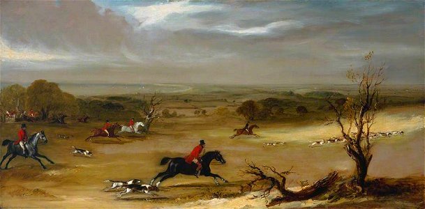 John Ferneley II (1814-1862) - Hunt Scurry - T03427 - Tate. Free illustration for personal and commercial use.