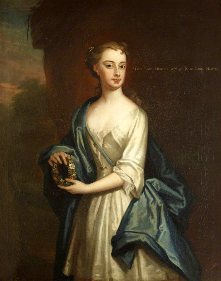 John Fayram (active 1713-1743) - Mary ('Molly') Lepel (1700–1768), Lady Hervey (after Godfrey Kneller) - 851717 - National Trust