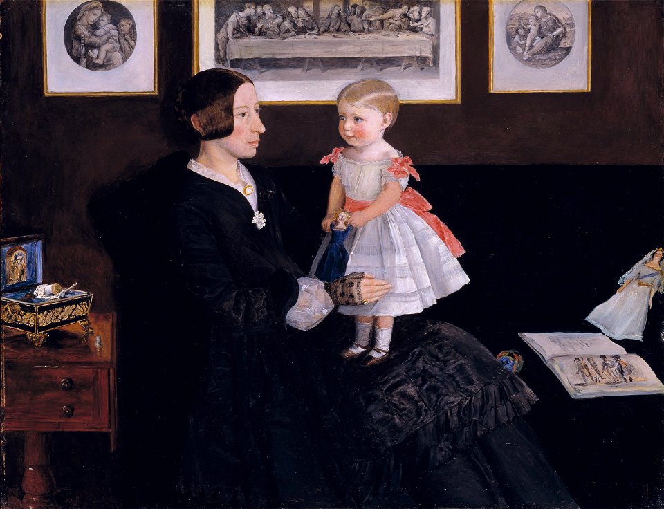 John Everett Millais - Mrs James Wyatt Jr and her Daughter Sarah - Google Art Project
