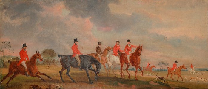 John Ferneley - The Quorn Hunt- a Sketch of the Artist and his Friends Moving Off - Google Art Project. Free illustration for personal and commercial use.