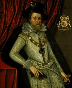 John de Critz the elder (1551-1552-1642) - James I (1566–1625) - BHC2796 - Royal Museums Greenwich. Free illustration for personal and commercial use.