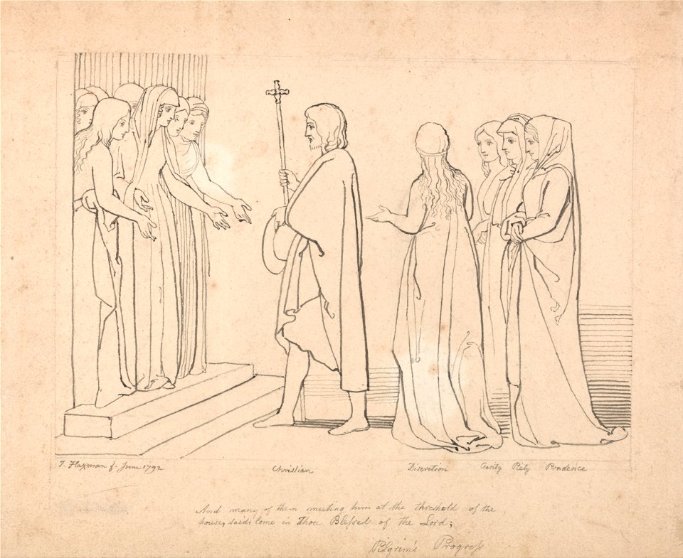 John Flaxman - Illustration to Pilgrim's Progress - Google Art Project