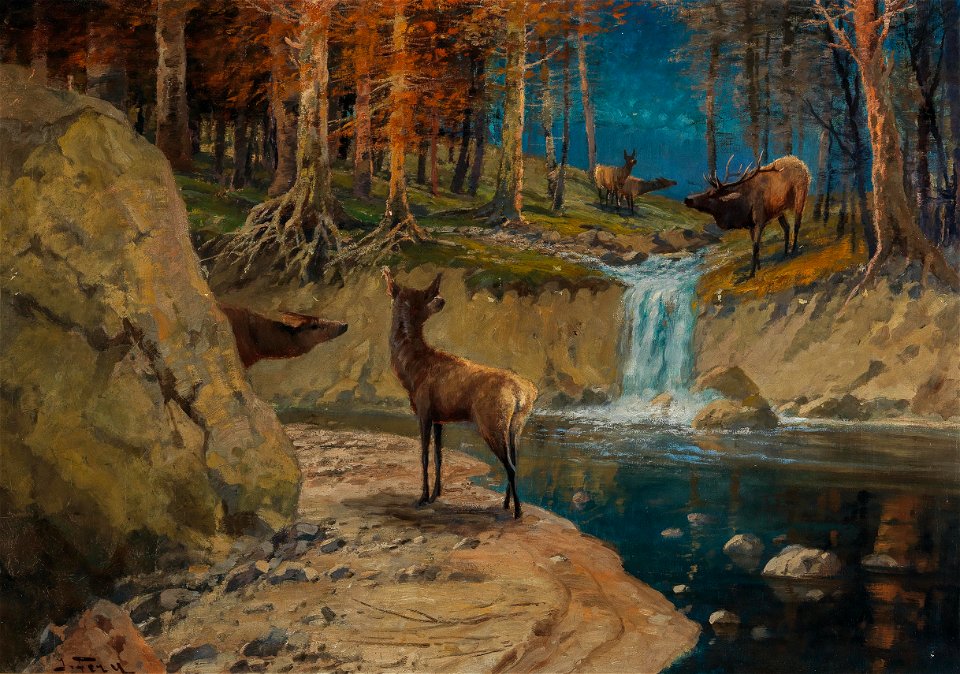John Fery Herbstabend am Waldbach