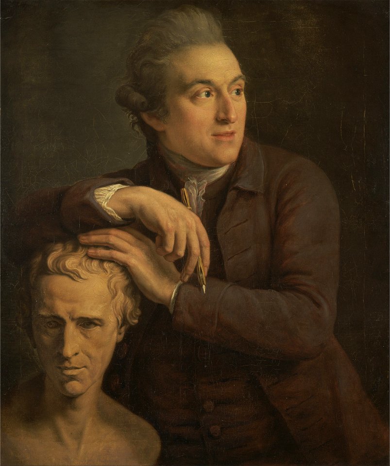 John Francis Rigaud - Joseph Nollekens with His Bust of Laurence Sterne - Google Art Project