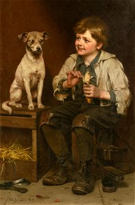 John George Brown- Waiting for a Bite)