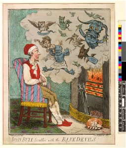 John Bull troubled with the blue devils. (BM 1935,0522.11.197)