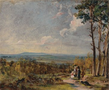 John Constable - Hampstead Heath Looking Towards Harrow - Google Art Project. Free illustration for personal and commercial use.