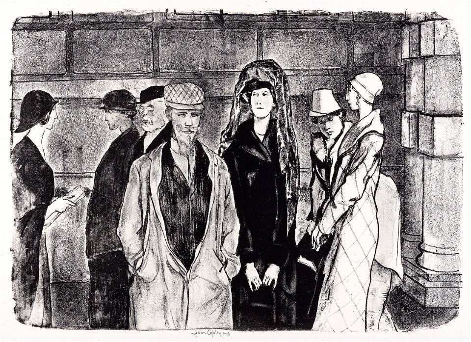 John Copley - 23.Copley-Refugees-no-4-The-Station