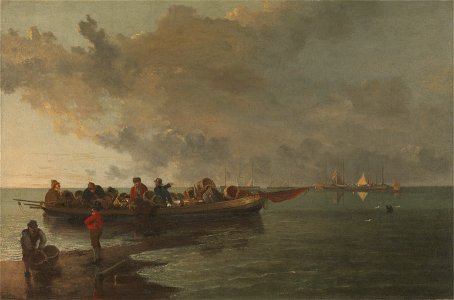John Crome - A Barge with a Wounded Soldier - Google Art Project. Free illustration for personal and commercial use.