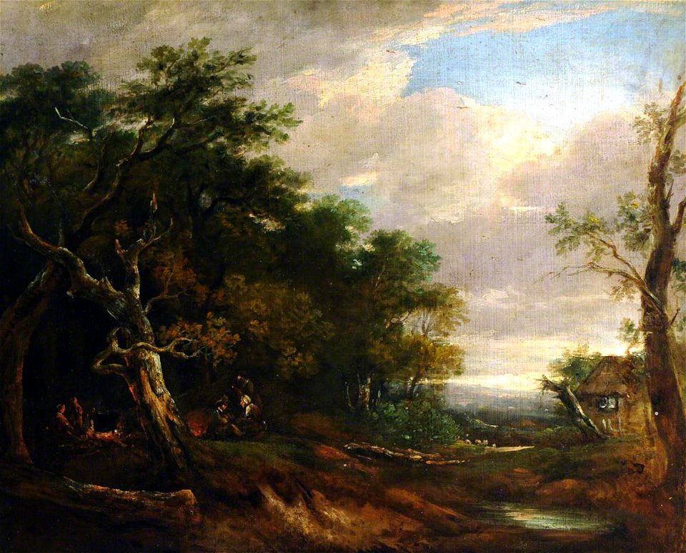John Glover (1767-1849) - A Woodland River Landscape - 290217 - National Trust